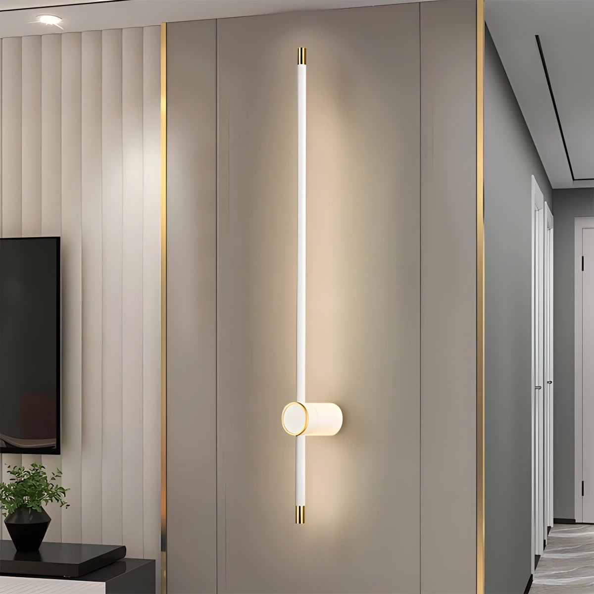 Antizer Long Roman Column Wall Lamp for Bedroom