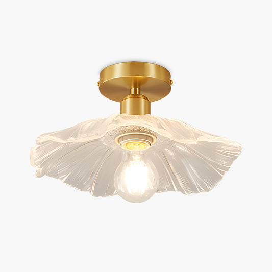 Antizer European Style Copper Glass Ceiling Lamp-J