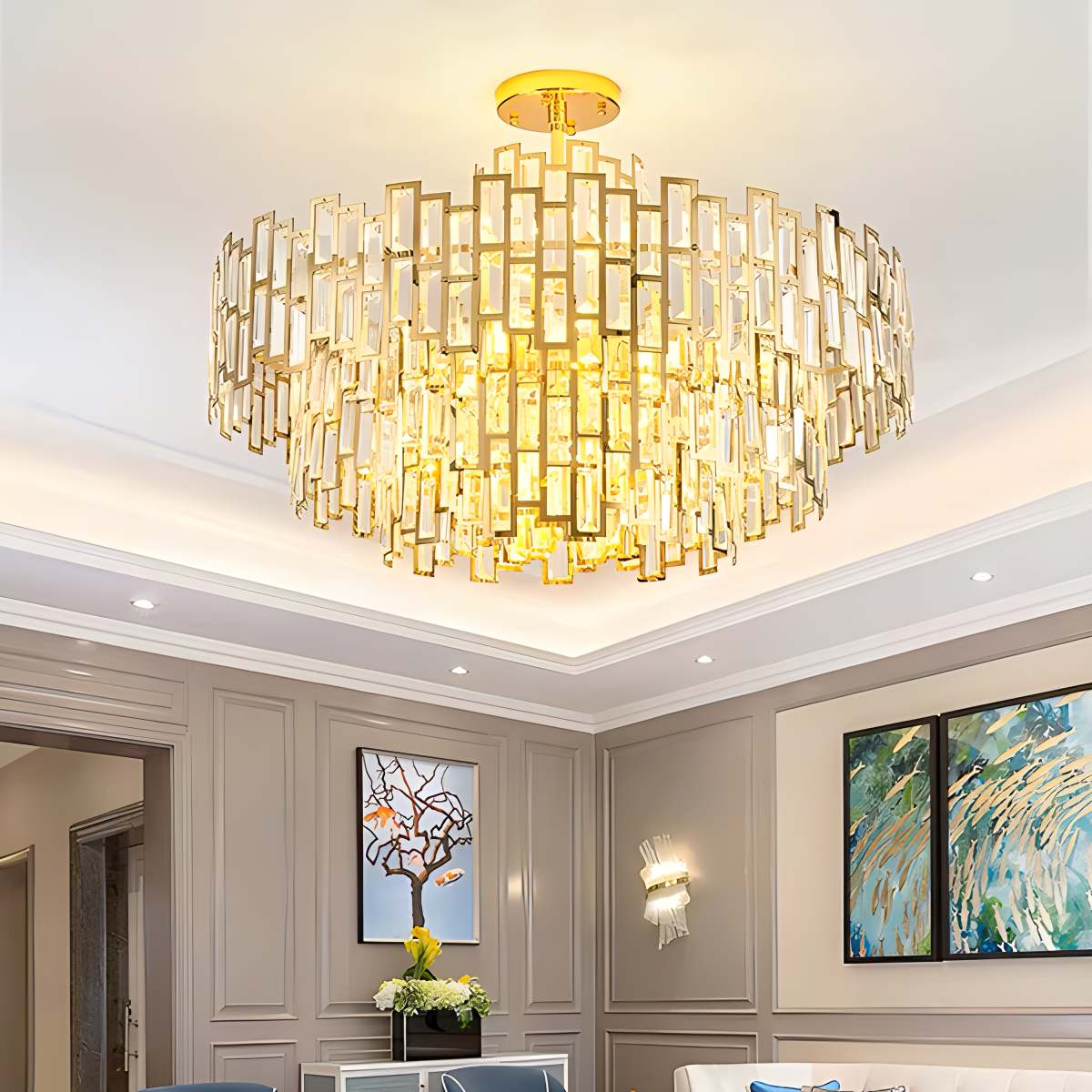 Lucienne Crystal Chandelier