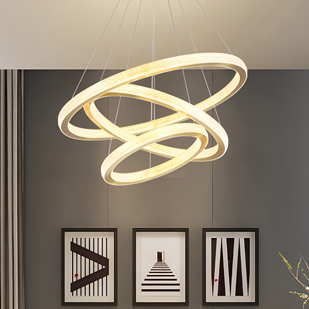 Antizer Modern Ring LED Pendant Light for Dining Room