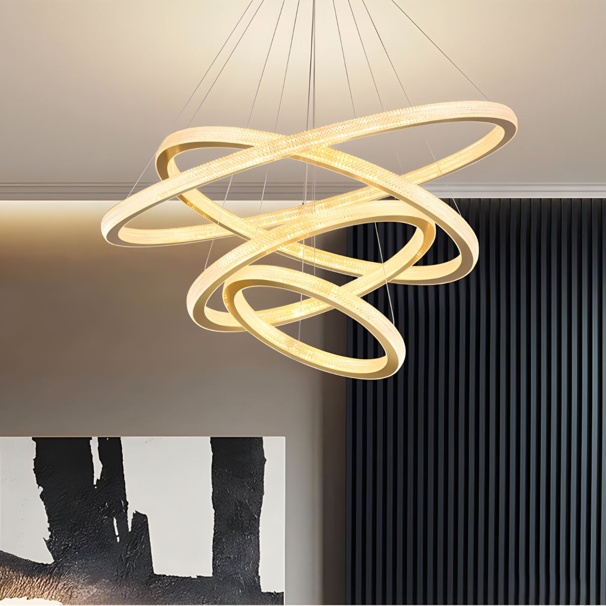 Antizer Modern Ring LED Pendant Light for Dining Room