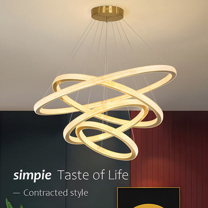 Antizer Modern Ring LED Pendant Light for Dining Room