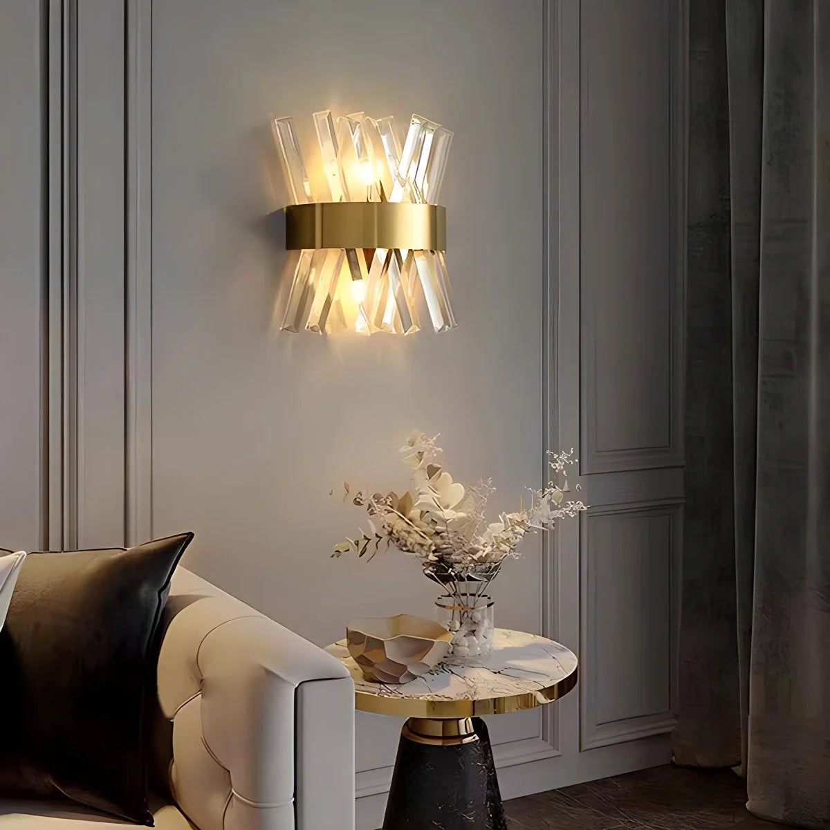 Crystal Glass Luxury Wall Sconce