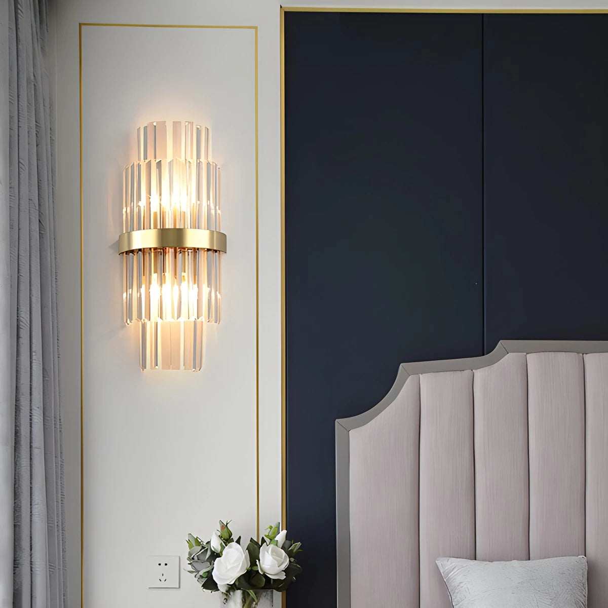 Crystal Glass Luxury Wall Sconce