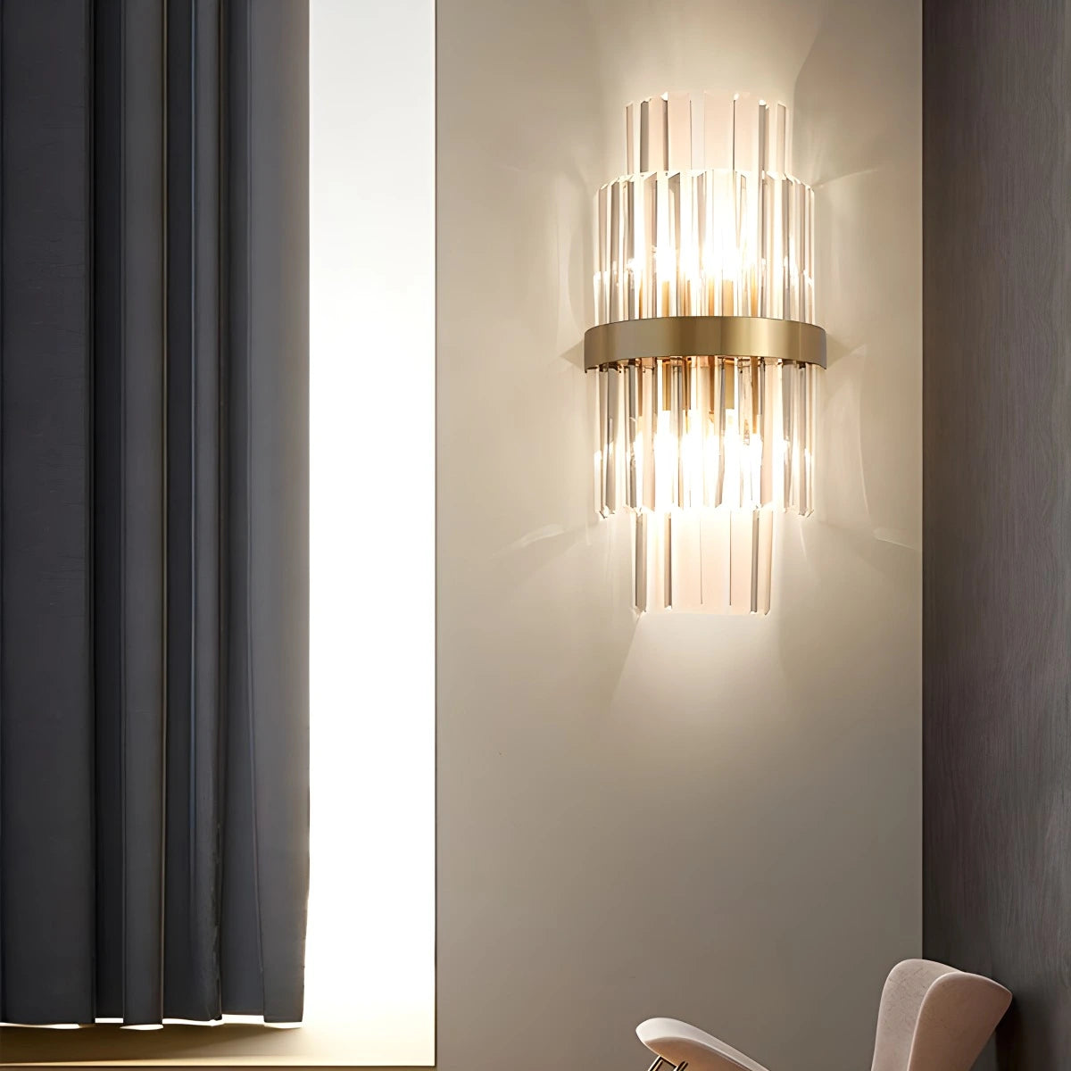 Crystal Glass Luxury Wall Sconce