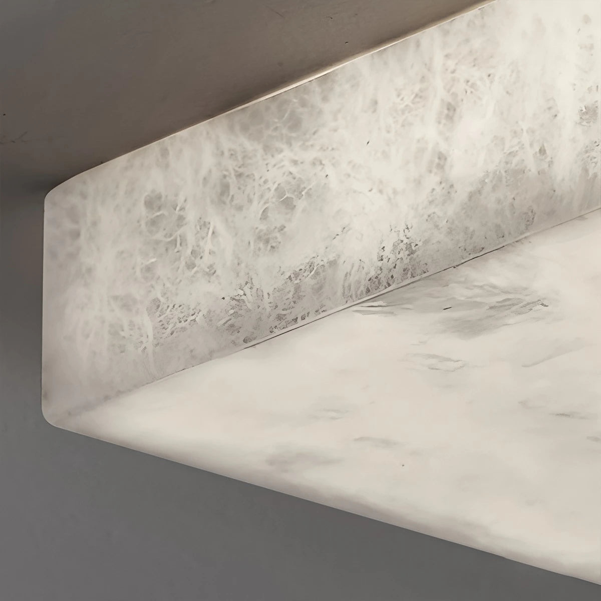 Antizer Minimalism Ultra Thin Square Spanish Alabaster Ceiling Light