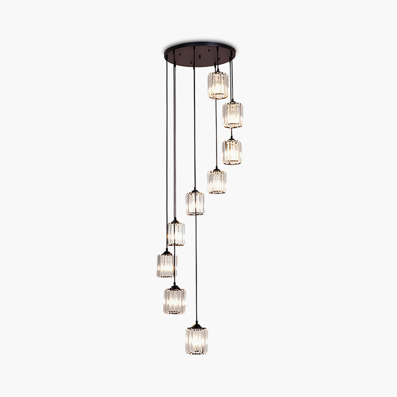 Kristy Modern Minimalist Glass Chandelier