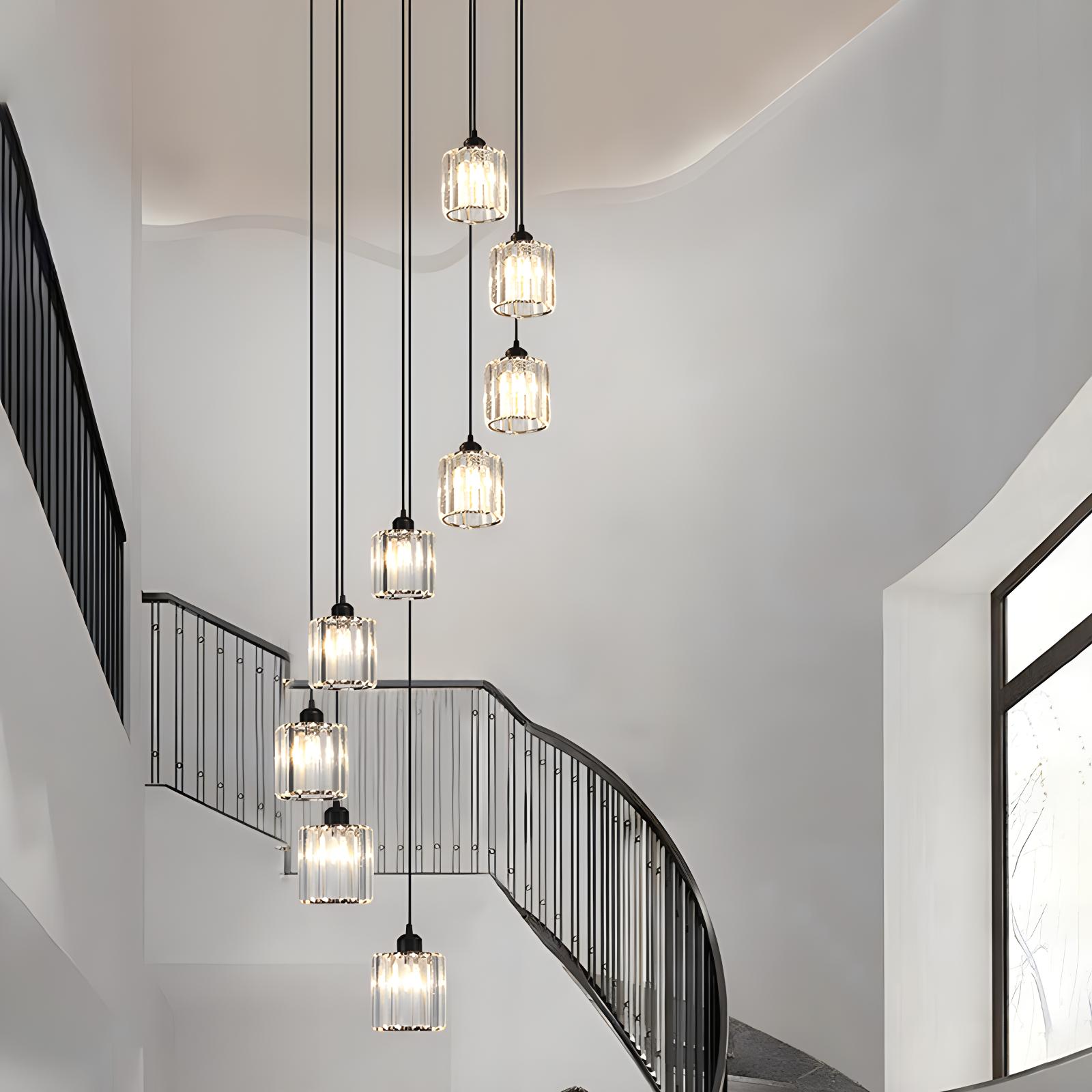 Kristy Modern Minimalist Glass Chandelier