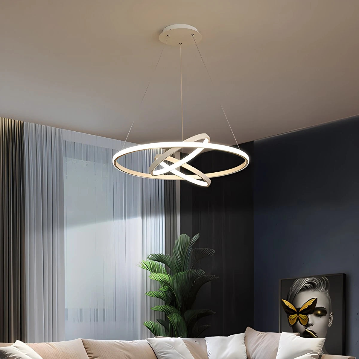 Antizer Minimalist Circular Chandelier