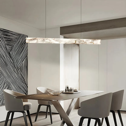 Antizer Minimalist Linear Marble Pendant Light