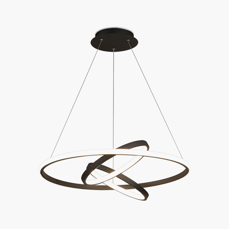 Antizer Minimalist Circular Chandelier Modern Lighting Fixture