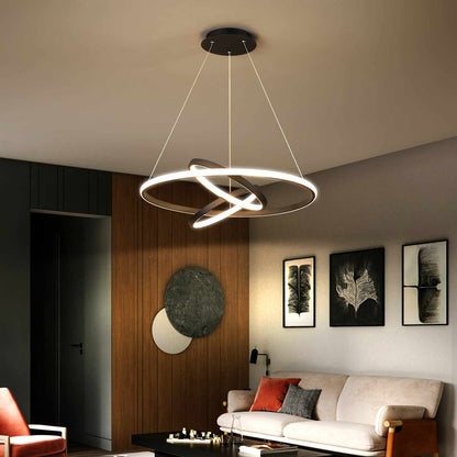 Antizer Minimalist Circular Chandelier Modern Lighting Fixture