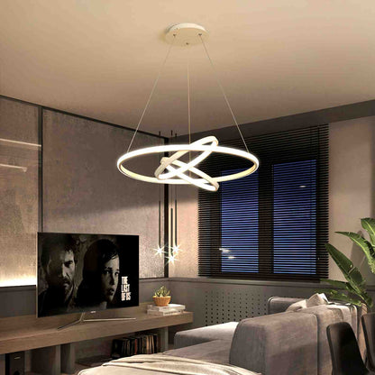 Antizer Minimalist Circular Chandelier Modern Lighting Fixture