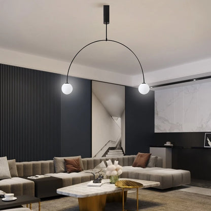 Antizer Minimalist Linear Metal Chandelier