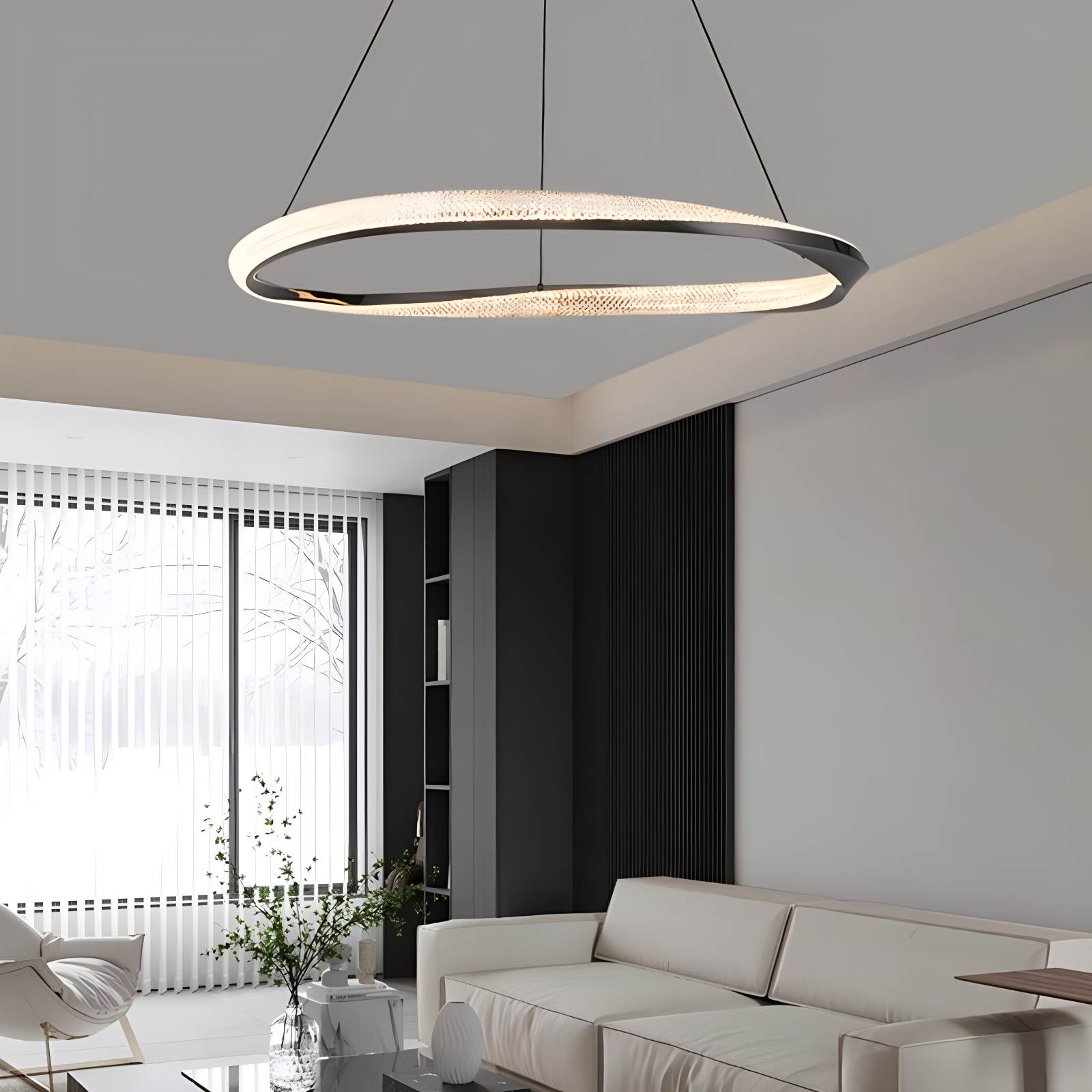 Mobius Circle Chandelier