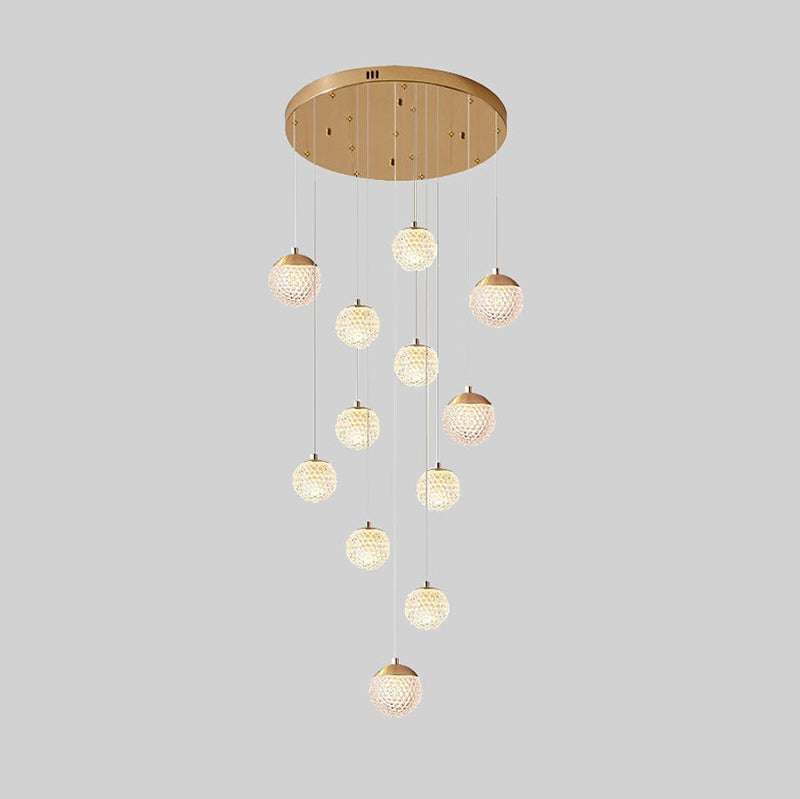 Modern Art Deco Multi Pendant Light