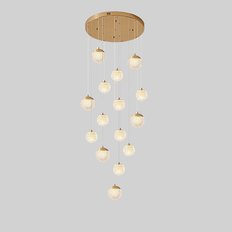 Modern Art Deco Multi Pendant Light