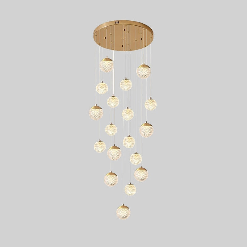 Modern Art Deco Multi Pendant Light