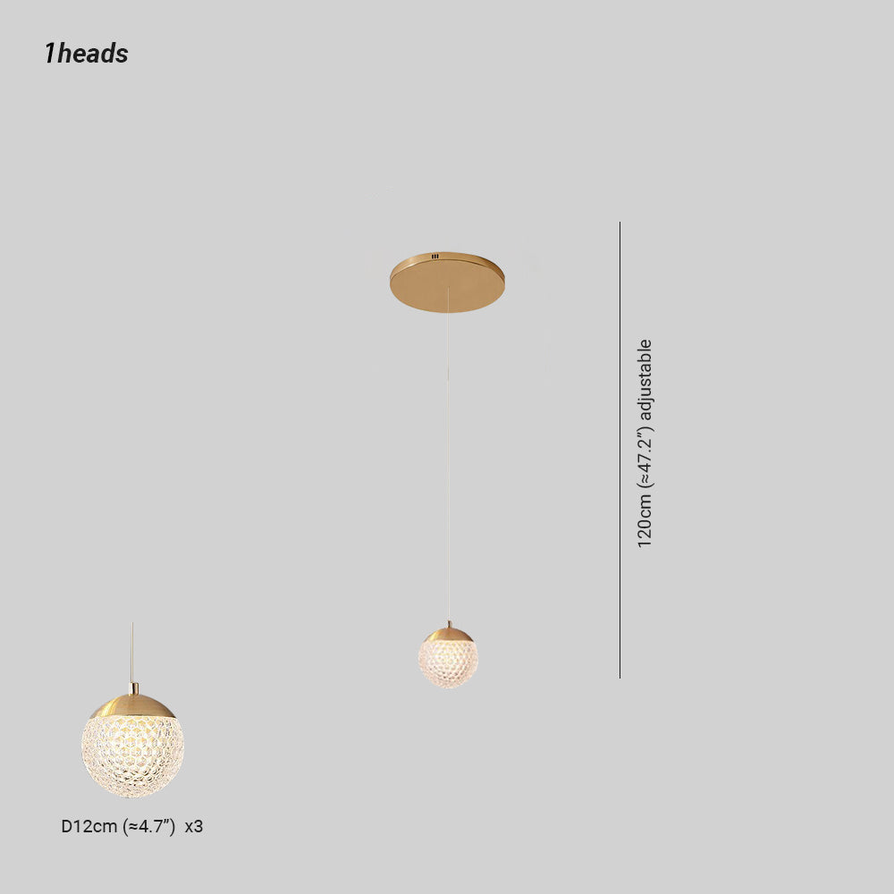 Modern Art Deco Multi Pendant Light