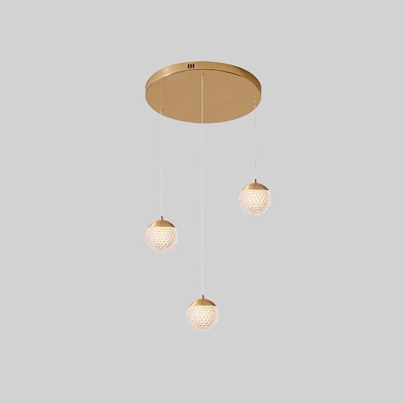 Modern Art Deco Multi Pendant Light