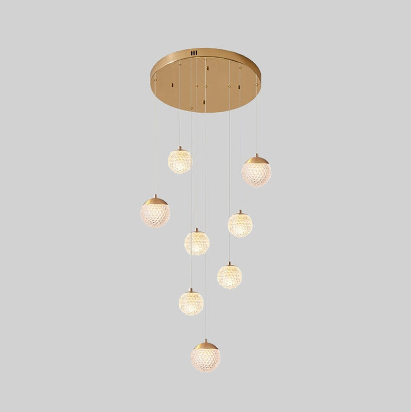 Modern Art Deco Multi Pendant Light