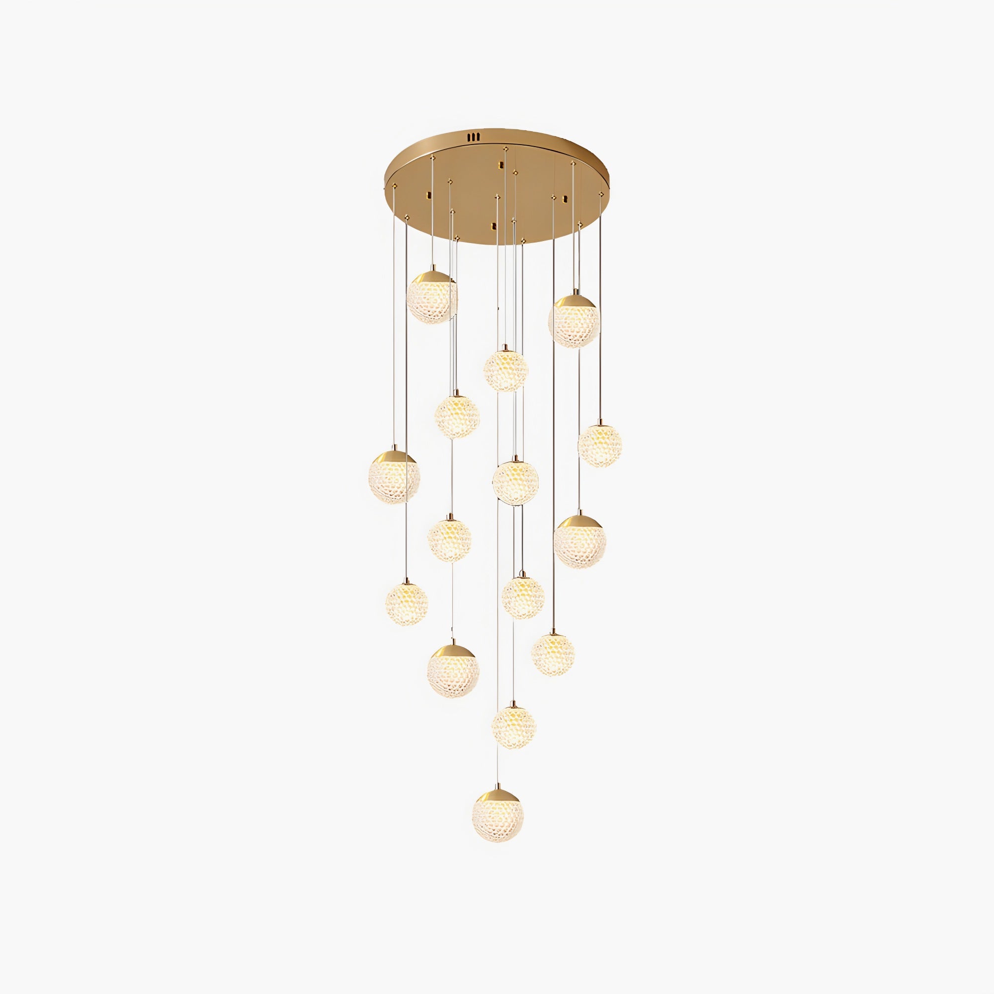 Modern Art Deco Multi Pendant Light