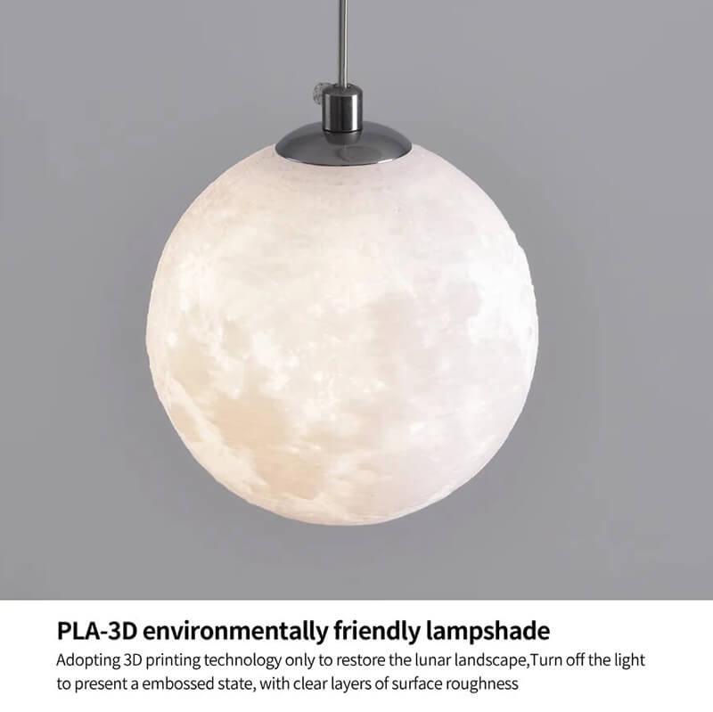 Modern Attic 3D Moon Celestial Chandelier