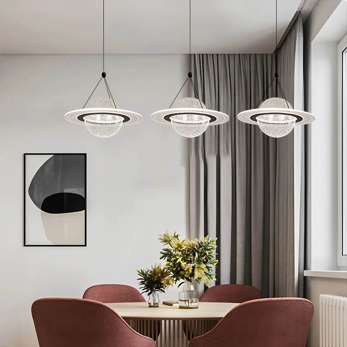 Antizer Modern Creative Planet Dining Room Pendant Light