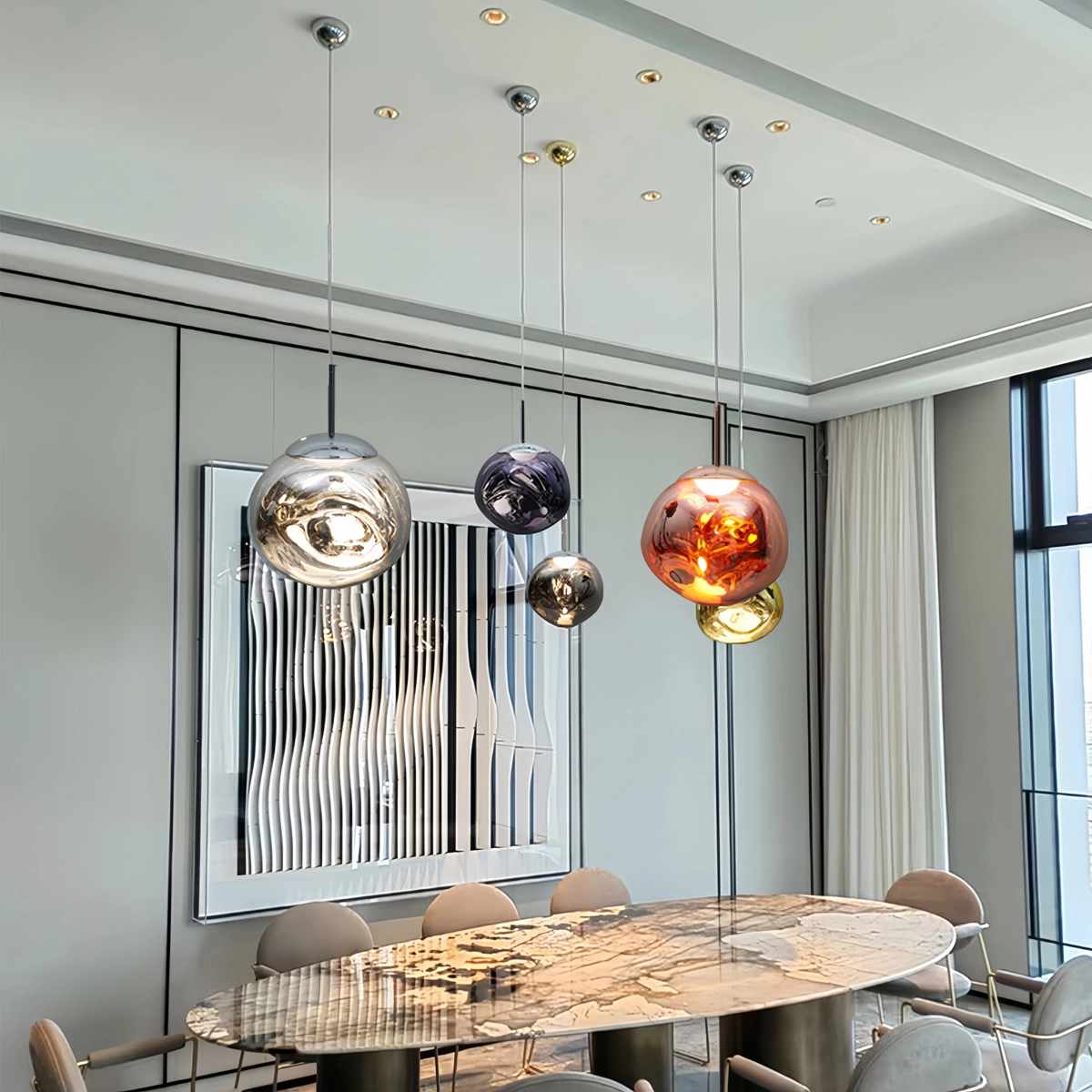 Antizer Modern Lava Pendant Light for Dining Room
