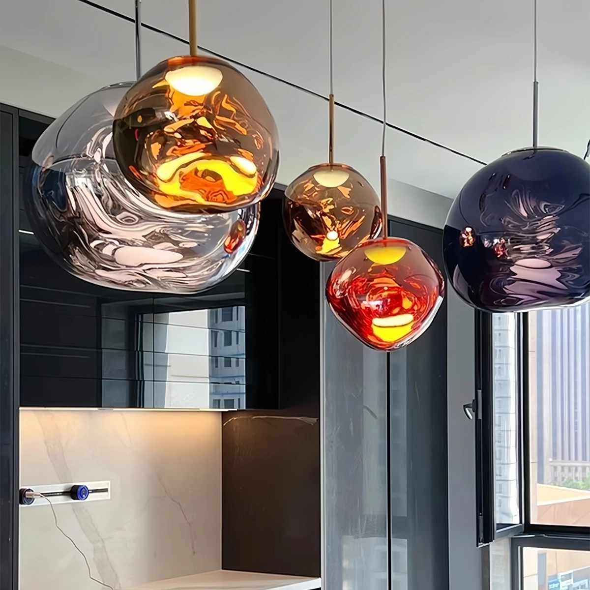 Antizer Modern Lava Pendant Light for Dining Room