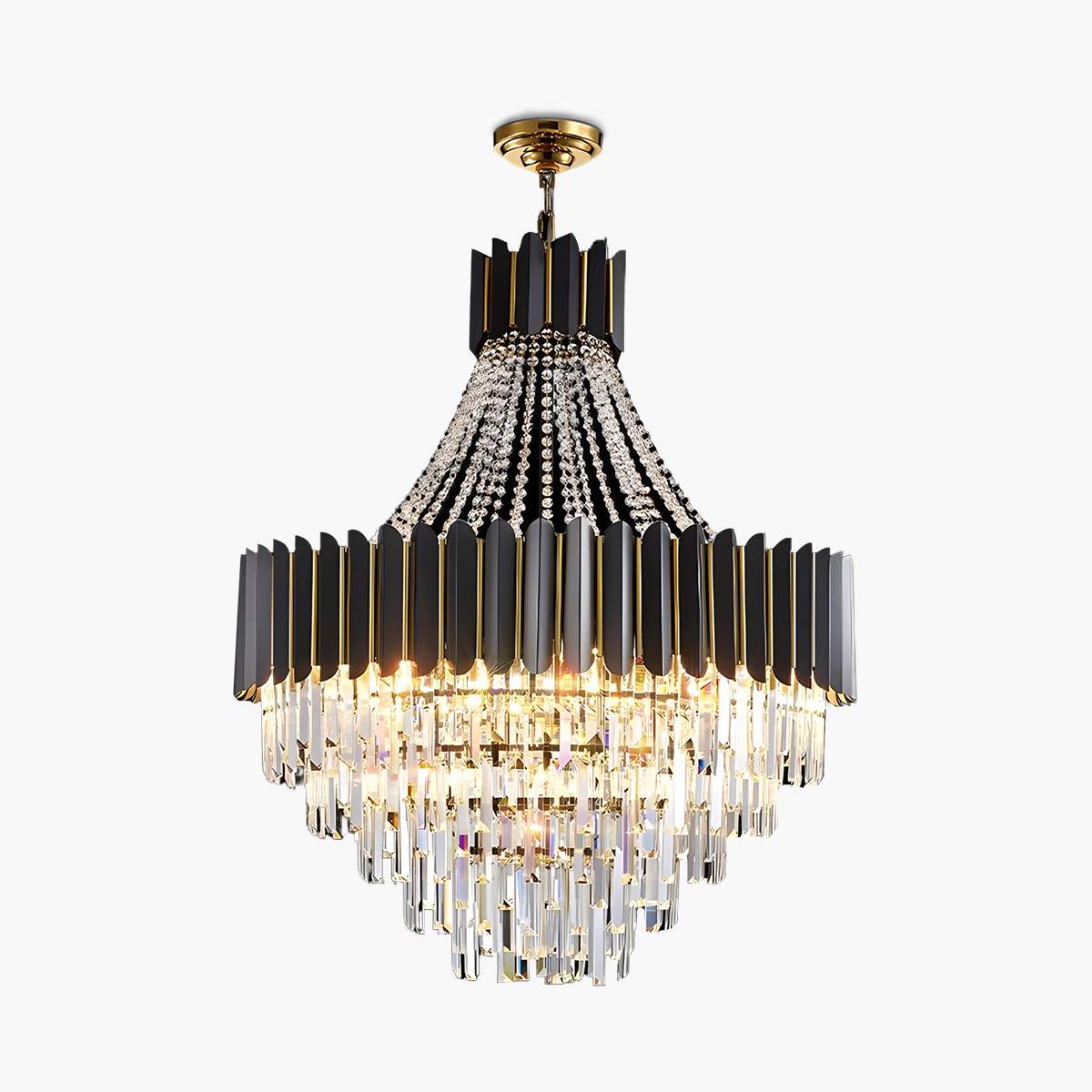 Black Gold Luxury Crystal Chandelier