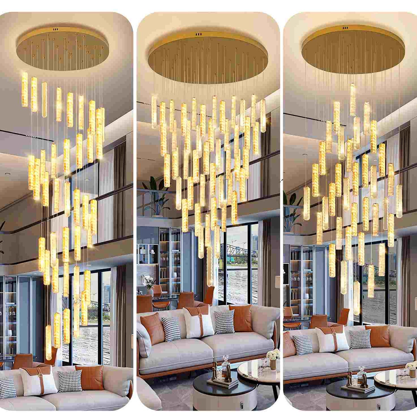 Antizer Nordic Crystal LED Chandelier