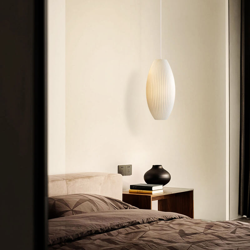 Modern LED Silk Lantern Pendant Light