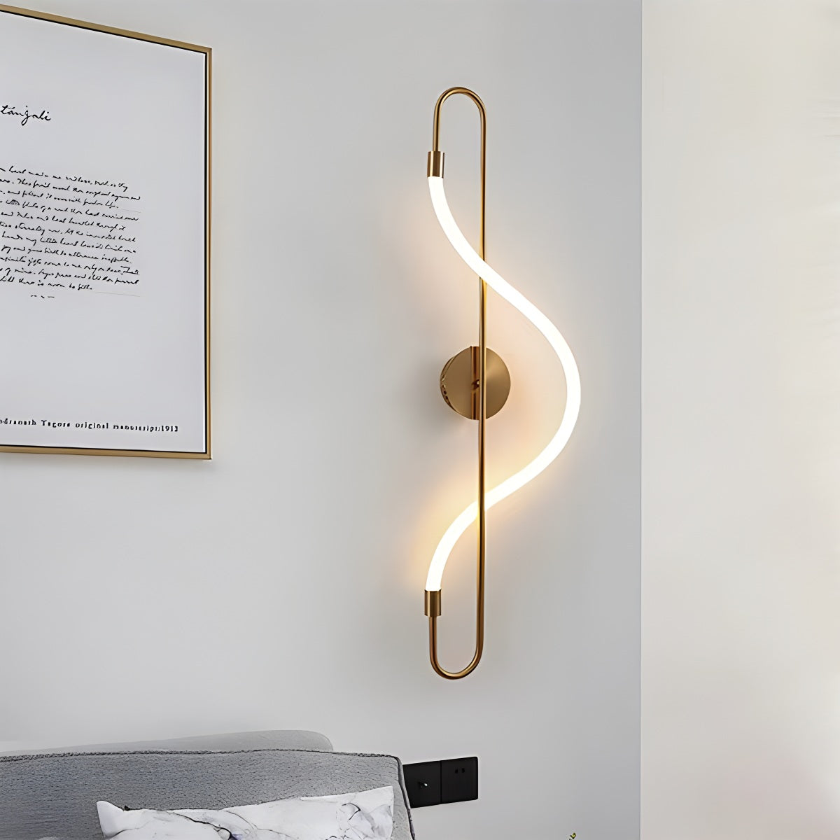 Antizer Modern Long Hose Led Pendant Light for Dining Room