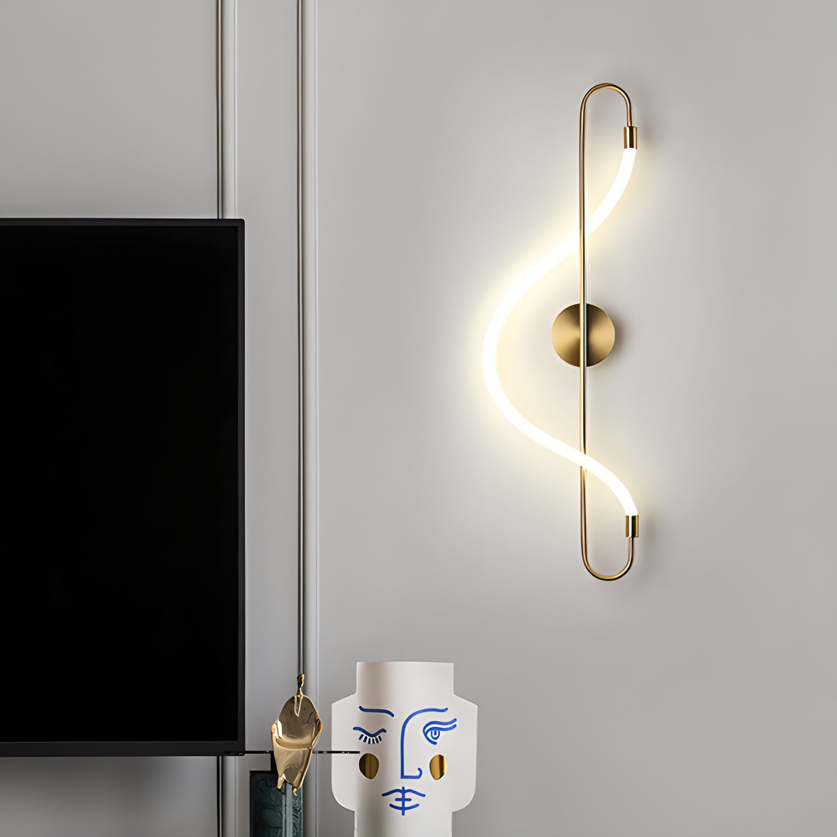 Antizer Modern Long Hose Led Pendant Light for Dining Room