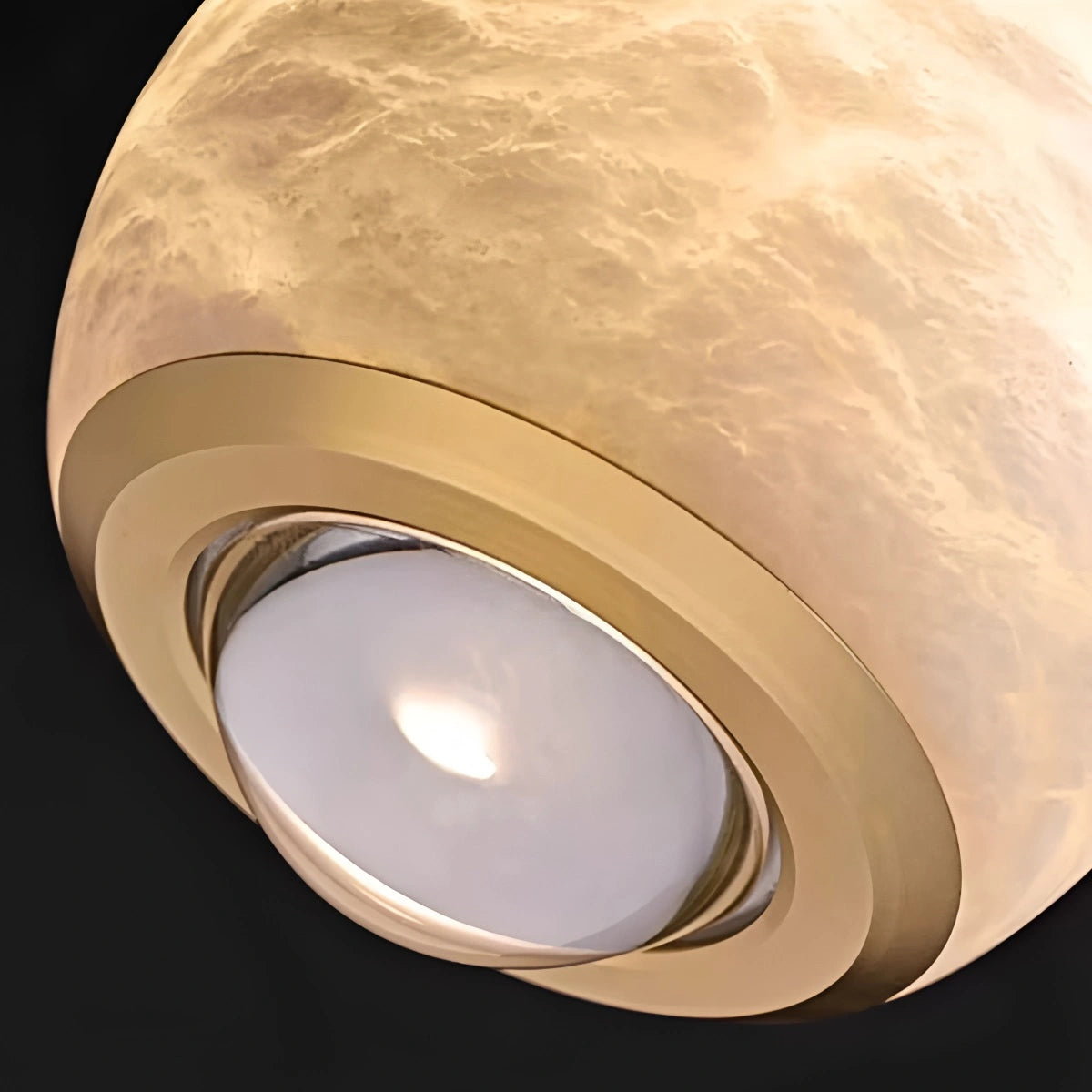 Antizer Modern Adjustable Spanish Alabaster Pendant Light