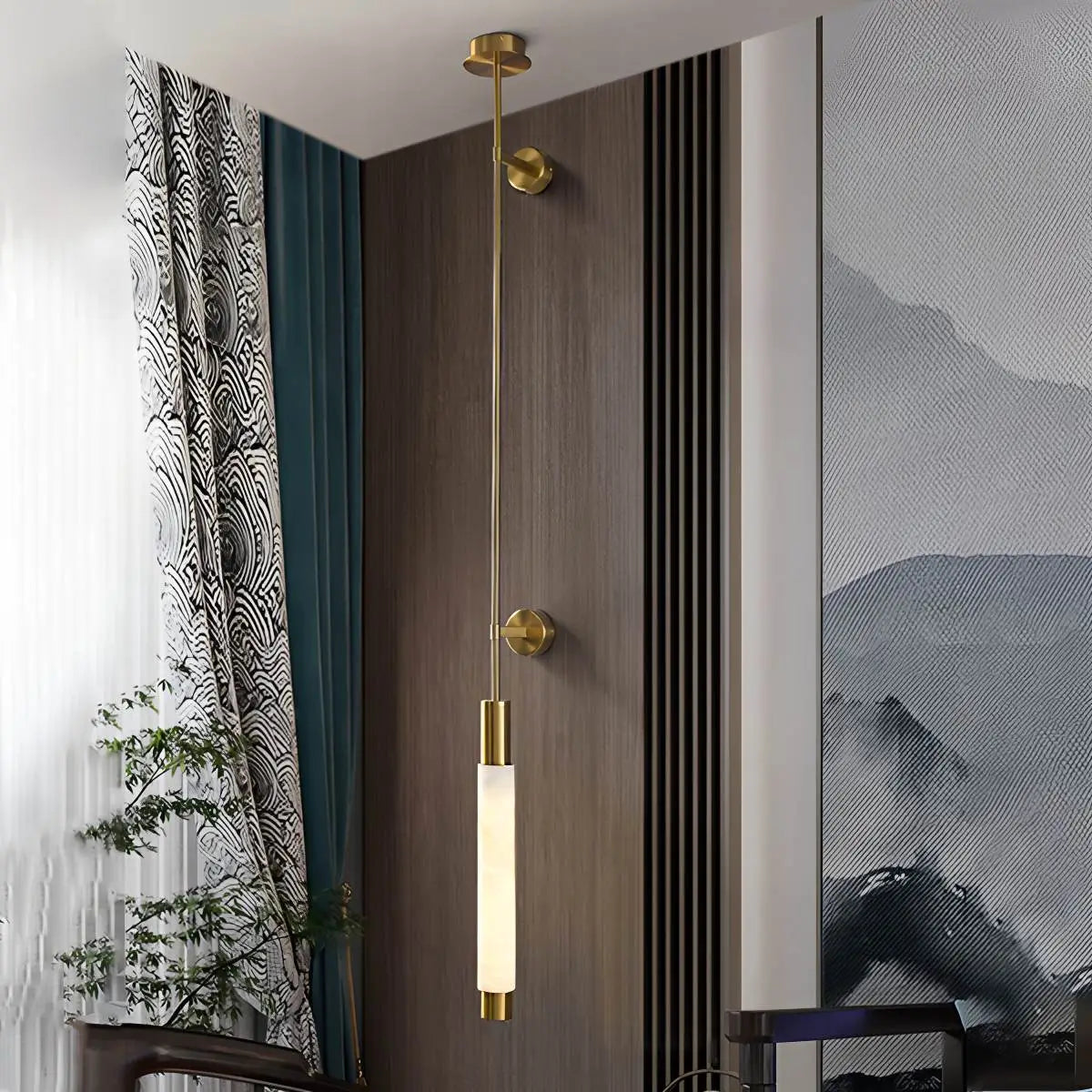 Antizer Modern Spanish Marble Long Strip Wall Lamp