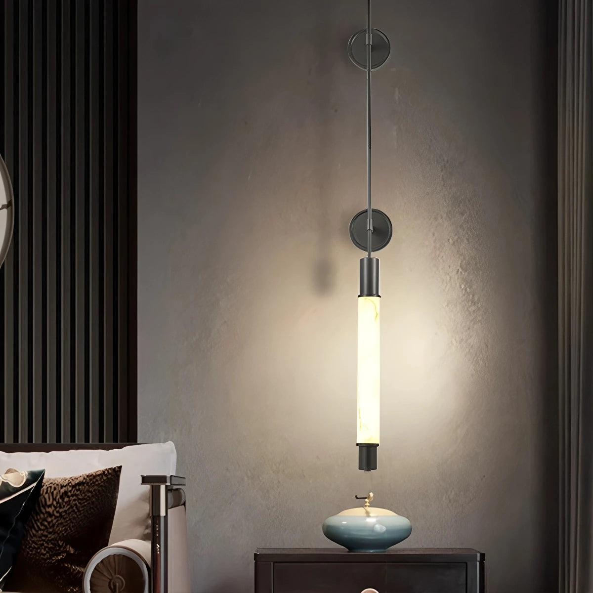 Antizer Modern Spanish Marble Long Strip Wall Lamp