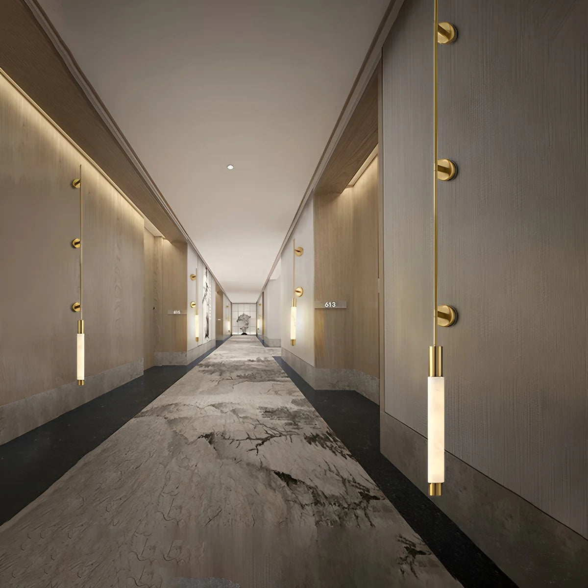 Antizer Modern Spanish Alabaster Long Strip Wall Lamp