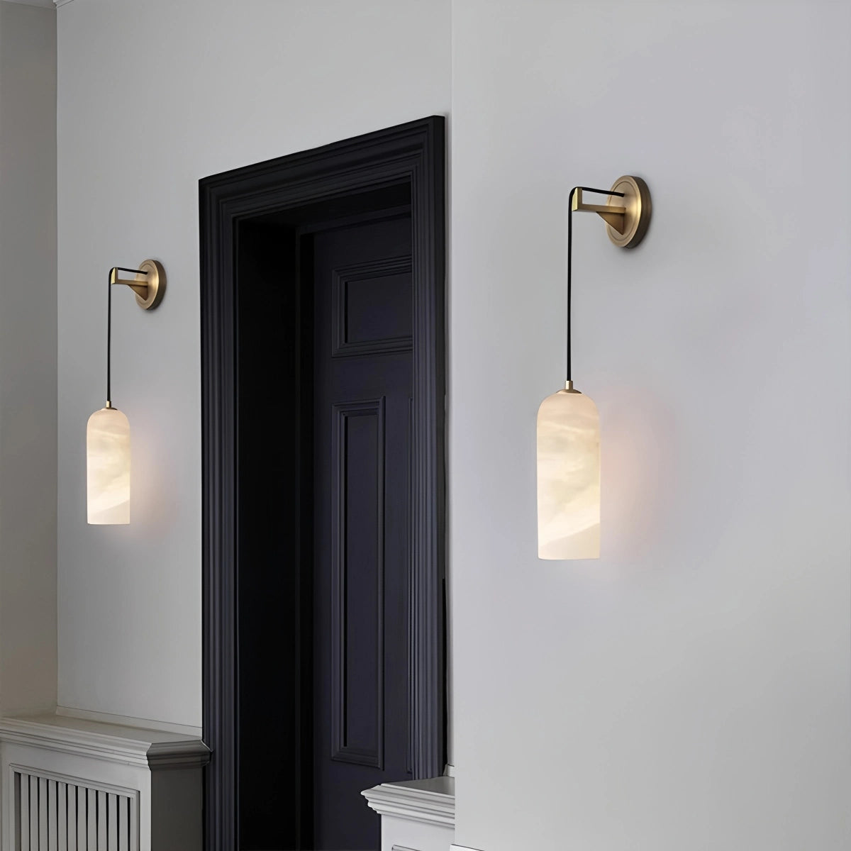 Antizer Modern All Copper Spanish Alabaster Pendant Light