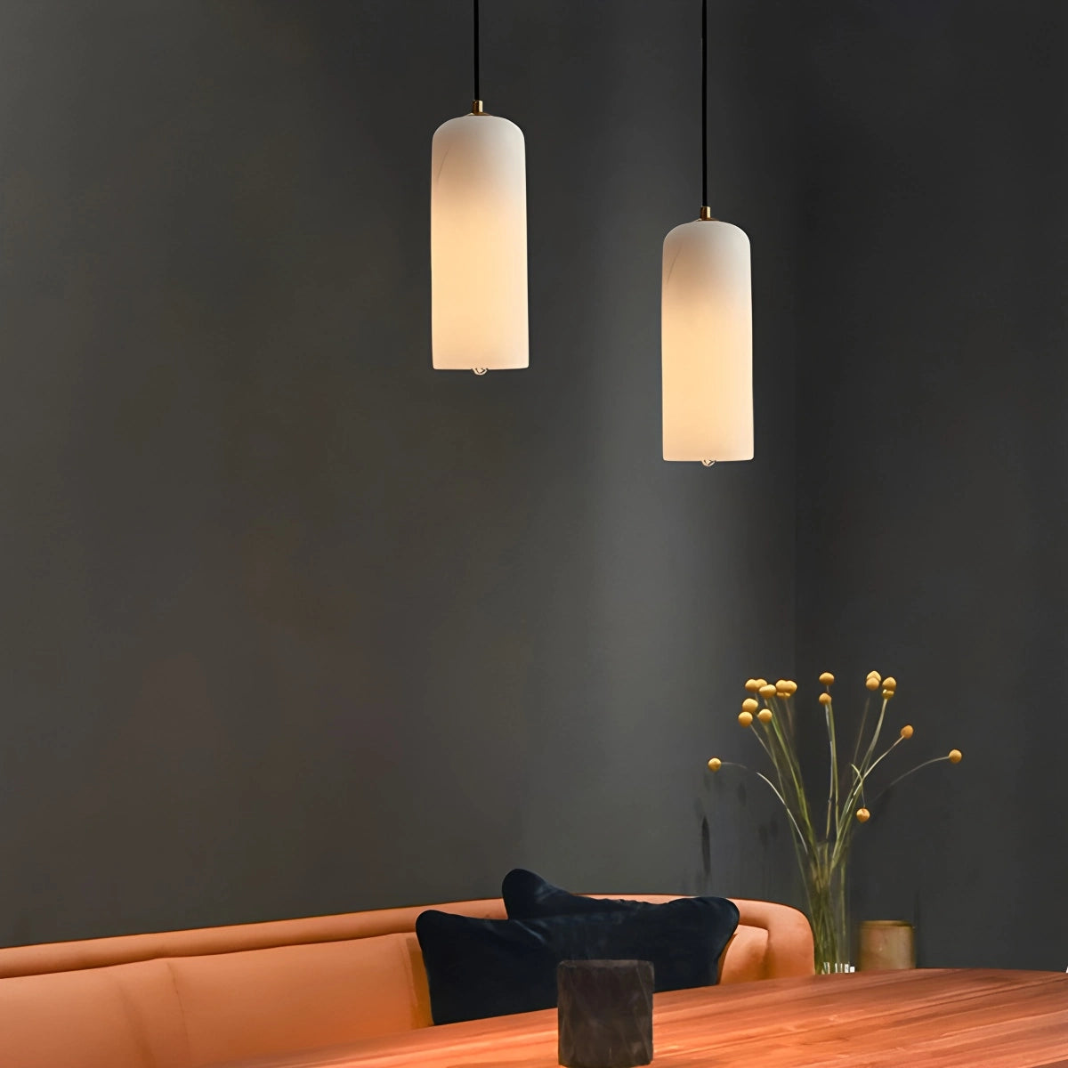 Antizer Modern All Copper Spanish Alabaster Pendant Light