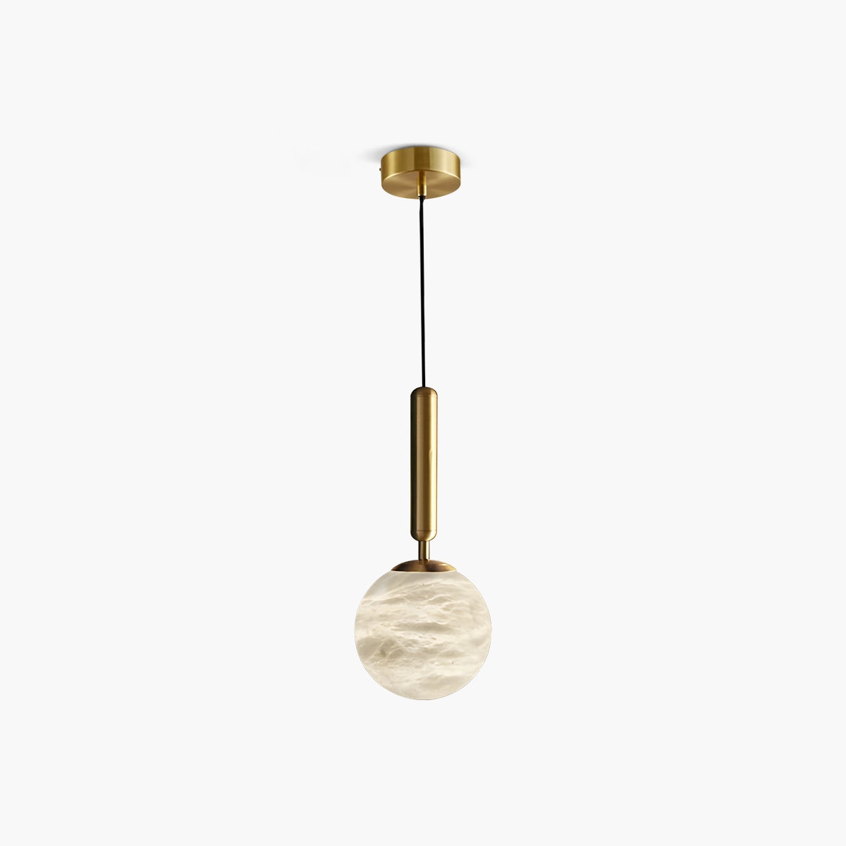 Antizer Modern Globe Marble Pendant Light for Bedroom