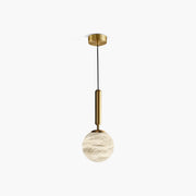 Antizer Modern Globe Spanish Alabaster Pendant Light