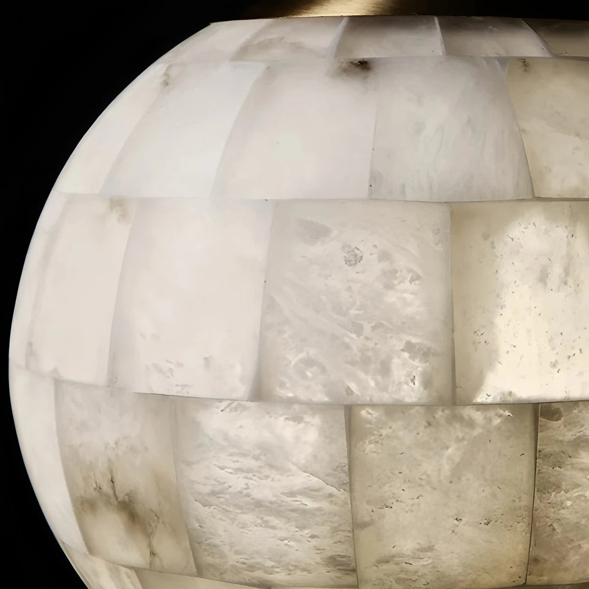 Antizer Modern Creative Spliced Ball Spanish Alabaster Pendant Light