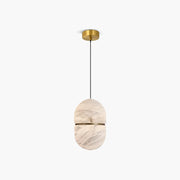 Antizer Modern Luxury Oval Spanish Alabaster Pendant Light