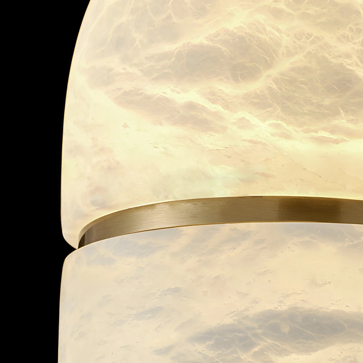 Antizer Modern Luxury Oval Spanish Alabaster Pendant Light