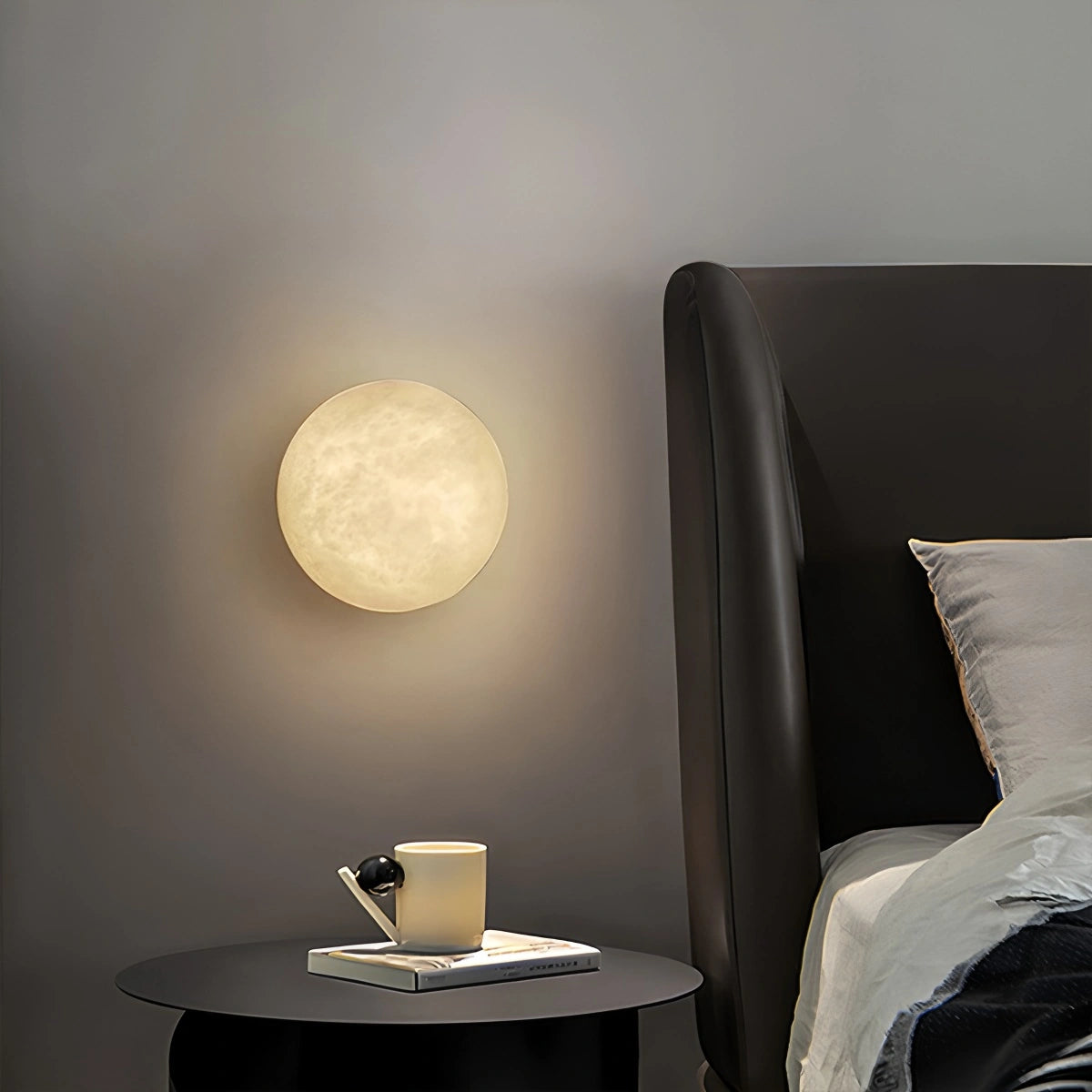 Antizer Modern Minimalist Circular Spanish Alabaster Wall Lamp