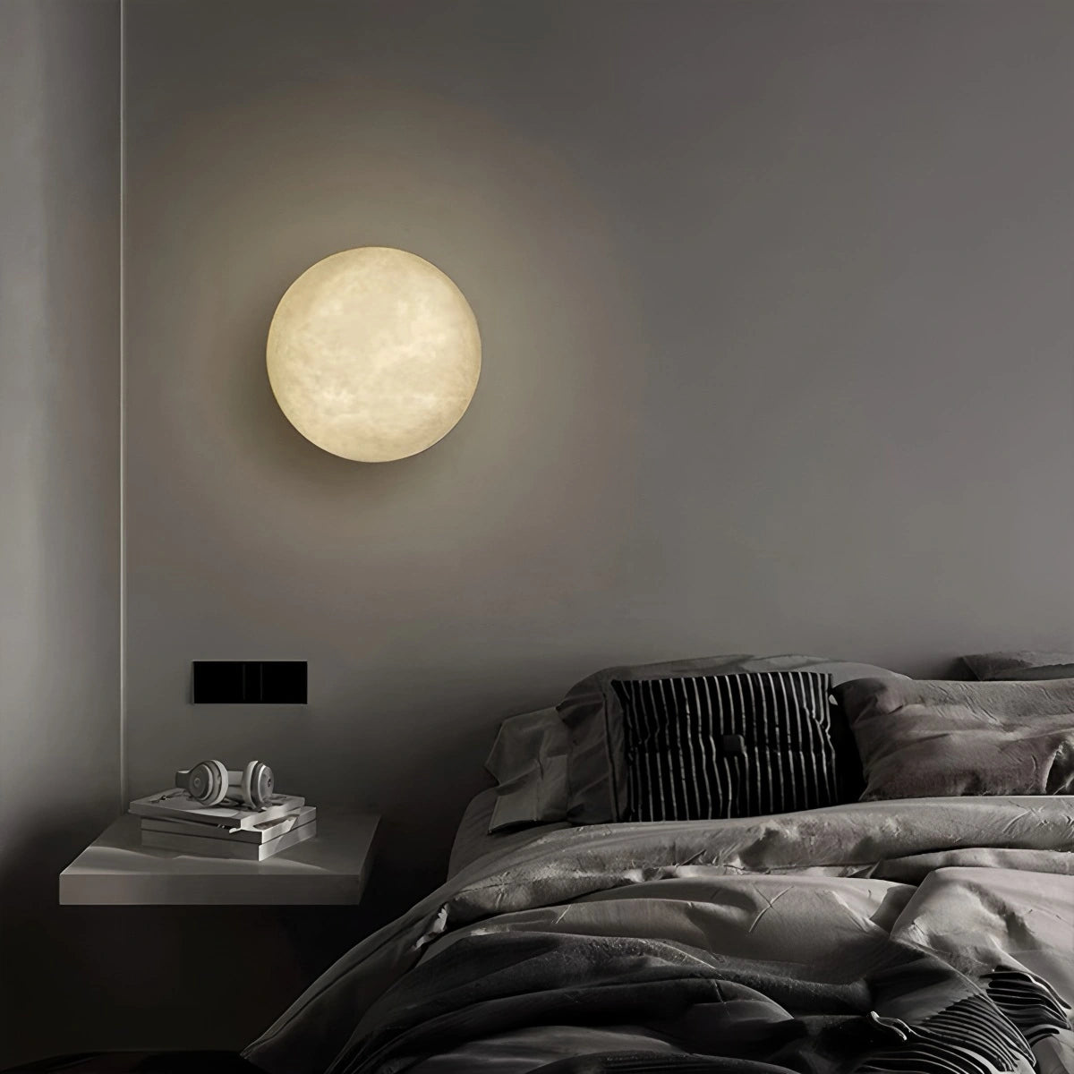 Antizer Modern Minimalist Circular Spanish Alabaster Wall Lamp