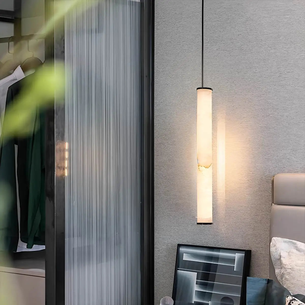 Antizer Modern Minimalist Spanish Alabaster Pendant Light