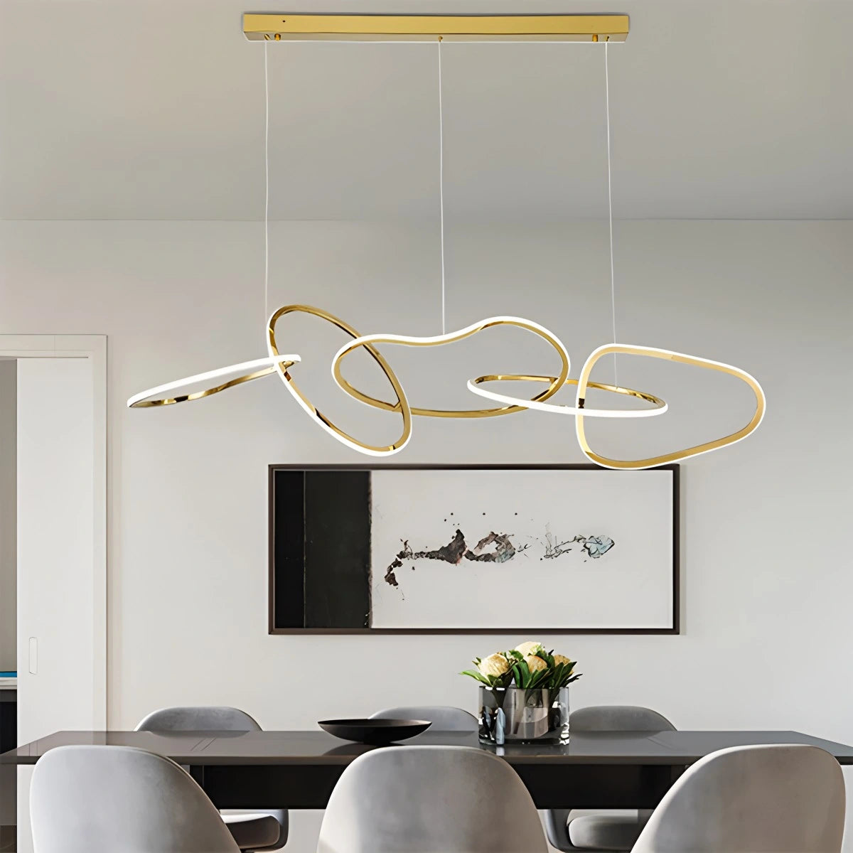 Antizer Modern Minimalist Ring Chandelier